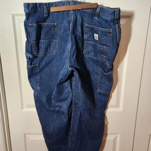 Carhartt Men's Loose Fit Utility Jean, Size 44X32, New, has cut/tear on back